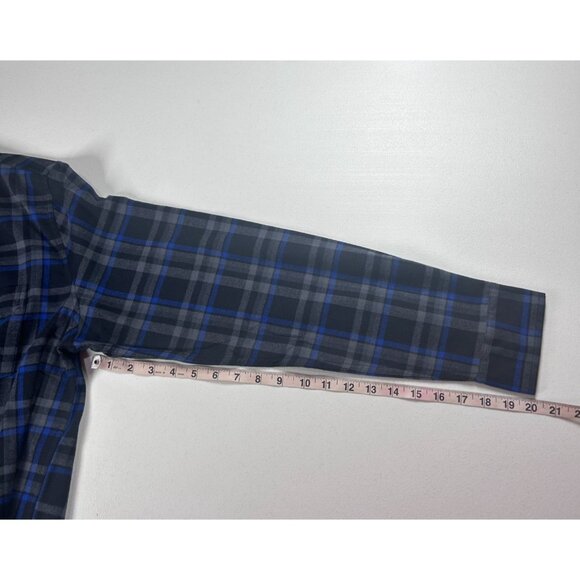 Weatherproof‎ Plaid Button-Up Shirt Men's Large Bright Blue/Black New - Picture 11 of 11